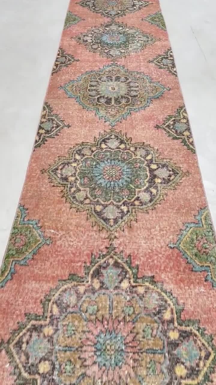 Vintage Rug, Turkish Rug, 3x13 Runner Rug, Antique Rug, Rugs for